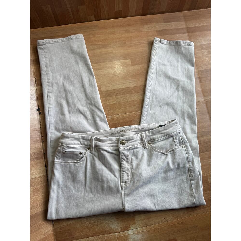 Chicos so slimming girlfriend cropped pants size med